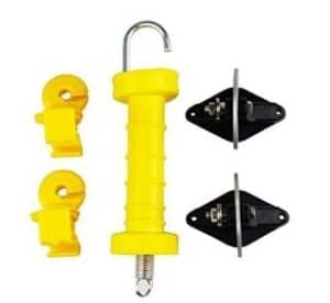 Electric fence gate handle anchor
