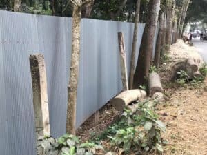 corrugated metal fence designs
