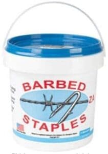 barbed wire fence staples