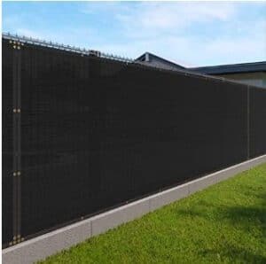 black privacy fence screen