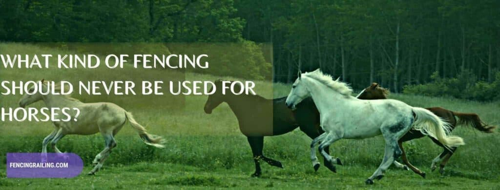 safe fencing for horses