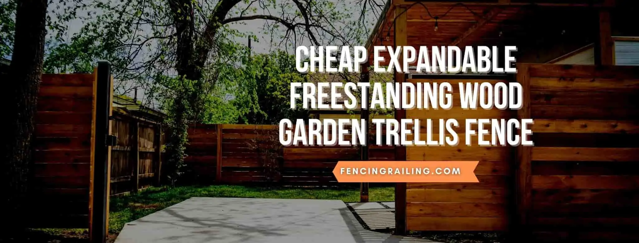 expandable freestanding wood garden trellis fence