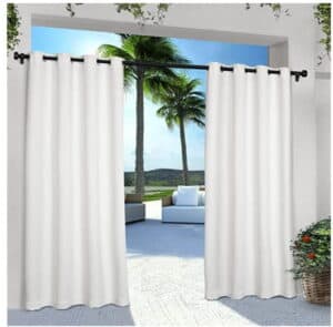 Extra wide waterproof outdoor curtains
