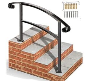 wrought iron handrail for steps
