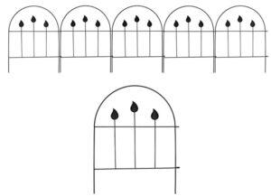 Wrought iron garden fencing